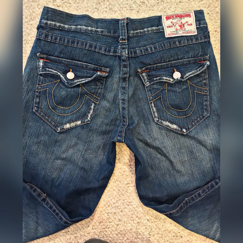 True Religion Men's Blue Jeans